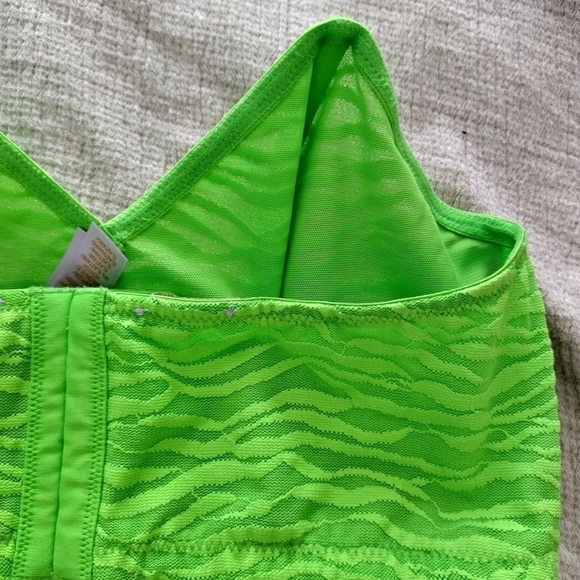 Savage x Fenty All Over Me Lace Bandeau Bralette green sz 1X - Picture 7 of 9